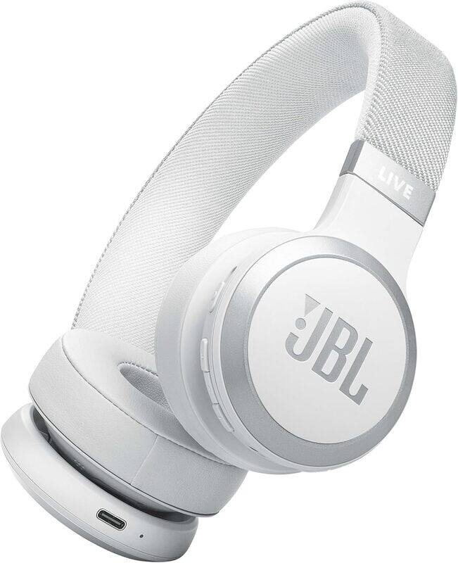 

JBL LIVE 670NC Wireless On-Ear Headphones with True Adaptive Noise Cancelling - White