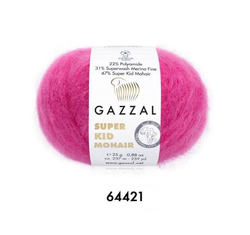 Gazzal Super Kid Mohair Yarn 25g, G 64421