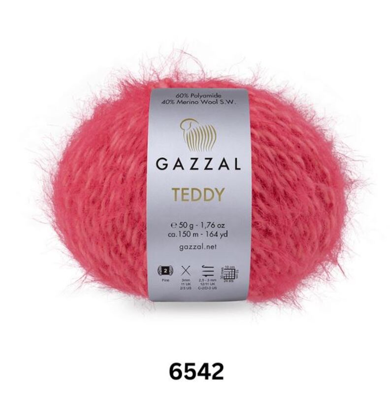 Gazzal Teddy Yarn 50g, G 6542