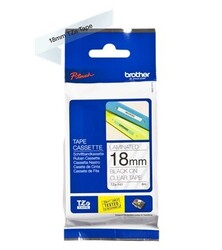 Brother TZE-141 18mm Black on Clear Laminated Tape