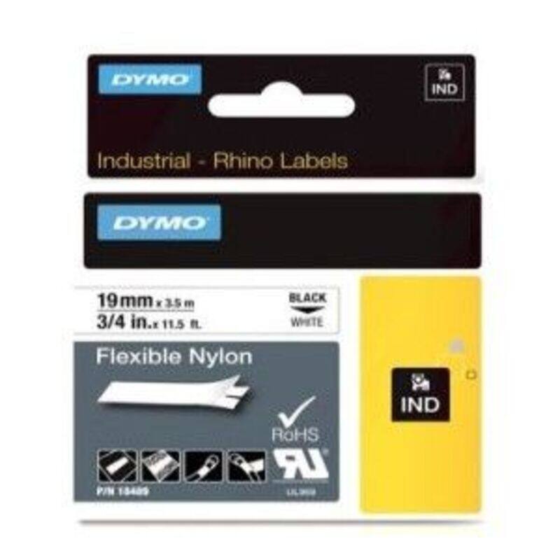 

DYMO RHINO Tape 19mm White Flexible Nylon - S0718120