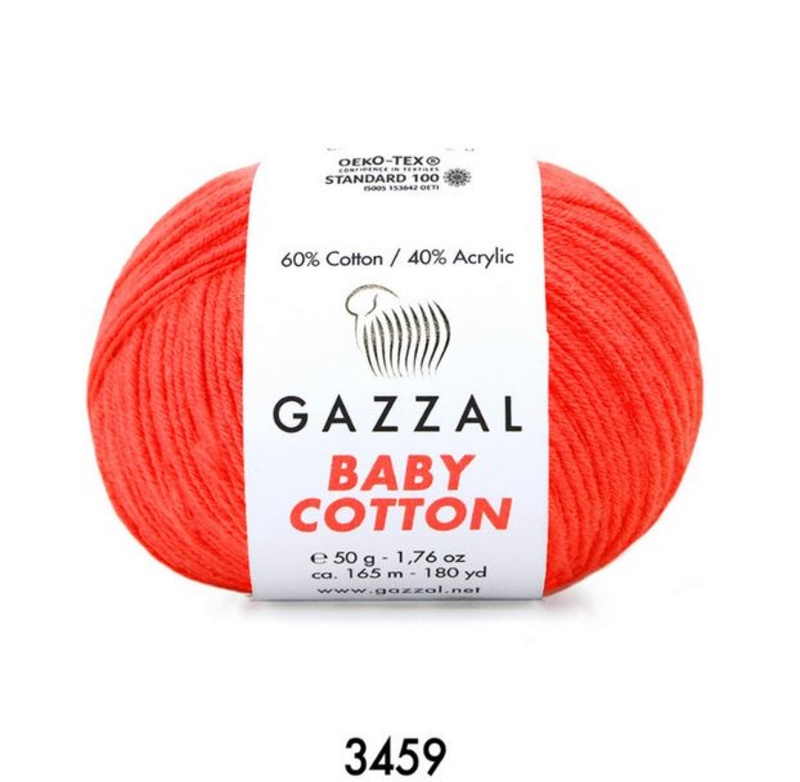 Gazzal Baby Cotton Yarn 50g,3459