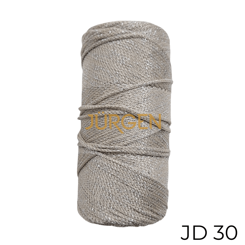 

JURGEN POLYSTER METALLIC MACRAME 4MM 200GMS JD30