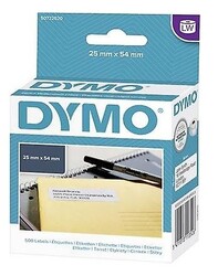 DYMO 11352 Return Address Labels, White Paper, 54 x 25 mm 500 Labels/Roll