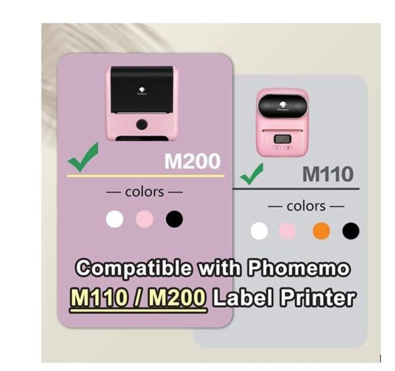 Phomemo 40x40mm Round Labels (M110/M120/M200/M220 Label Maker)