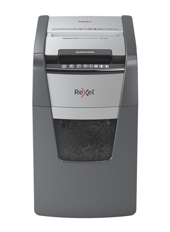 

Rexel Optimum Autofeed+ 150M Automatic Micro Cut Paper Shredder Machine, Black