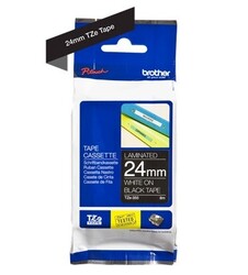 Brother TZe-355 24mm White on Black Laminated Tapes