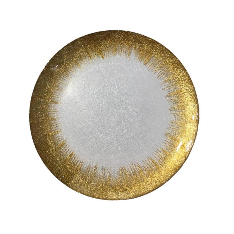 Ximi Gold Glass Charger Plate, XIMI 0277G