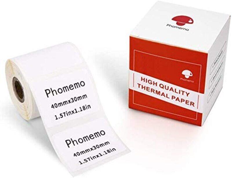 

Phomemo 40x30mm Self-Adhesive Label Thermal (M110/M200) 230 Labels/Roll