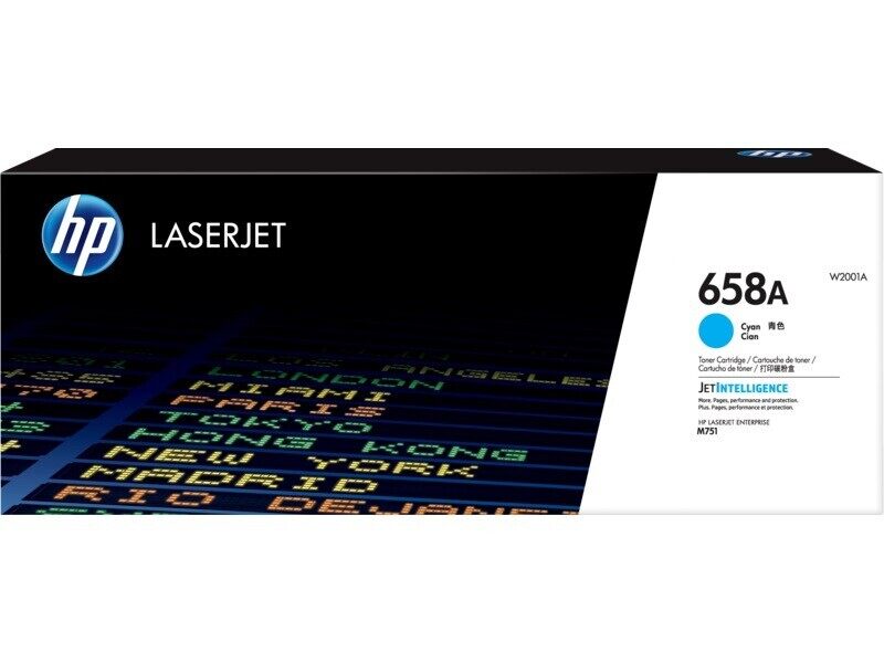 

HP 658A Cyan Toner Cartridge (W2001A)