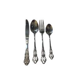 Ximi Silver design stainless steel cutlery set 4 pcs/ per set