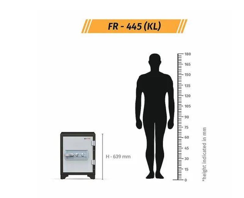 SAFIRE Fire Resistant Safe FR 445 - 2 Key Locks
