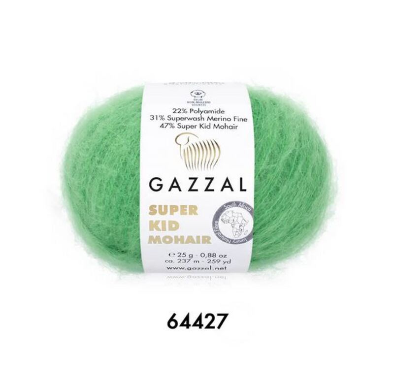 Gazzal Super Kid Mohair Yarn 25g, G 64427