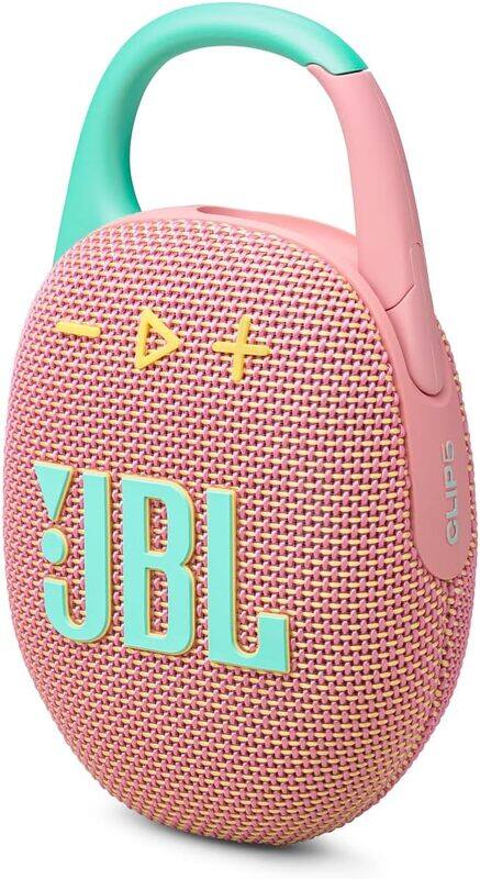 

JBL Clip 5 Ultra-portable waterproof speaker with AURACAST, Powerful Audio, Dustproof, Wireless Bluetooth Streaming, 12 Hours of Playtime, Pink