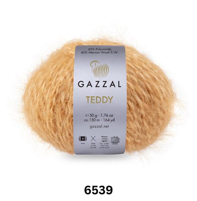 Gazzal Teddy Yarn 50g, G 6539