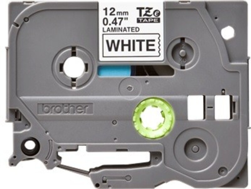 Brother TZE-231 12mm Black on White Label Tape