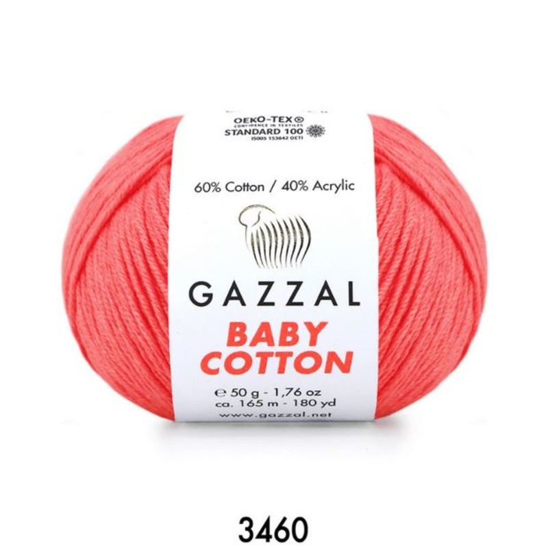 Gazzal Baby Cotton Yarn 50g,3460