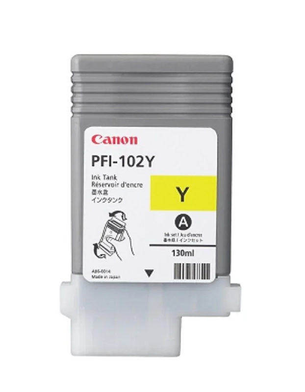 

Canon PFI-102 Yellow Original Ink Cartridge (PFI-102Y)