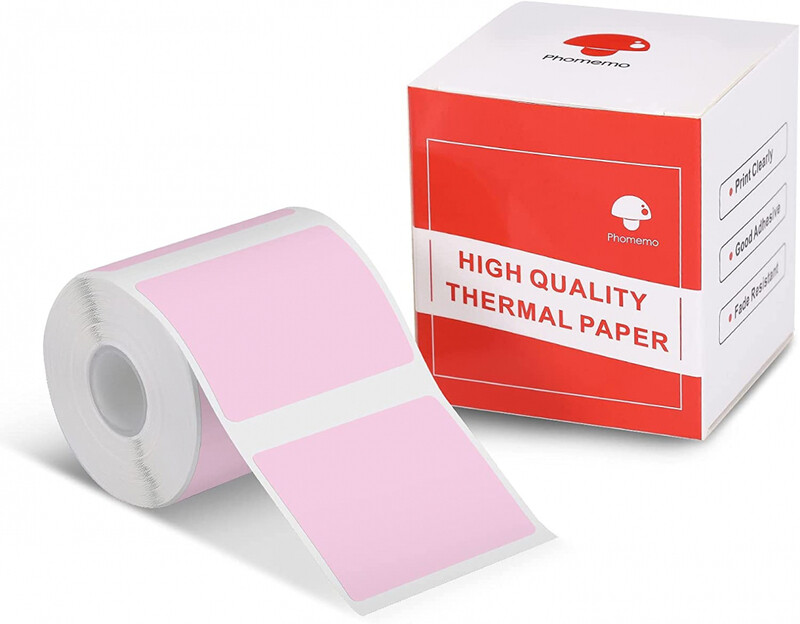 

Phomemo 40x30mm (M110/M221/M220/M120/M200/M110S) Thermal Pink Label 230 labels/roll