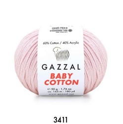 Gazzal Baby Cotton Yarn 50g,3411