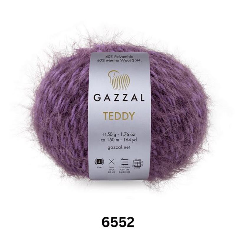 Gazzal Teddy Yarn 50g, G 6552