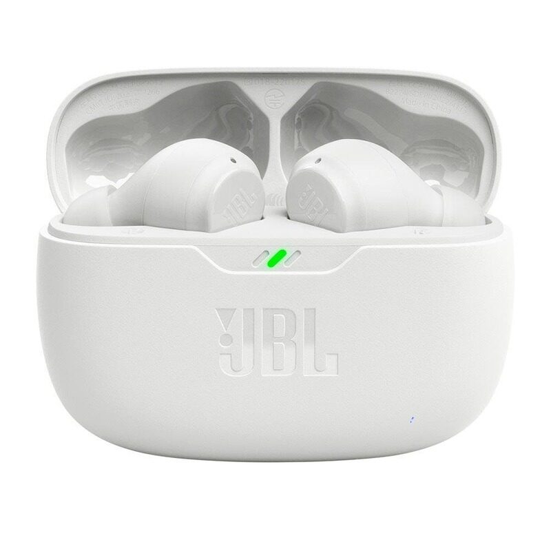 

JBL Wave Beam in-Ear Earbuds (TWS) with Mic - White, App for Customized Extra Bass EQ, 32 Hours Battery and Quick Charge, IP54 Water & Dust Resistance