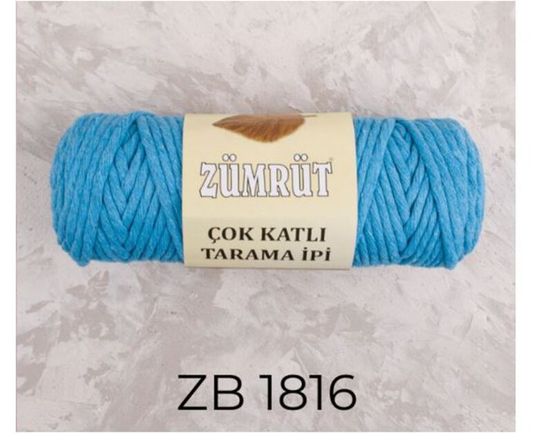 Zumrut Multi-Ply Cotton Single Twist Thread 4 mm 250g, ZB 1816