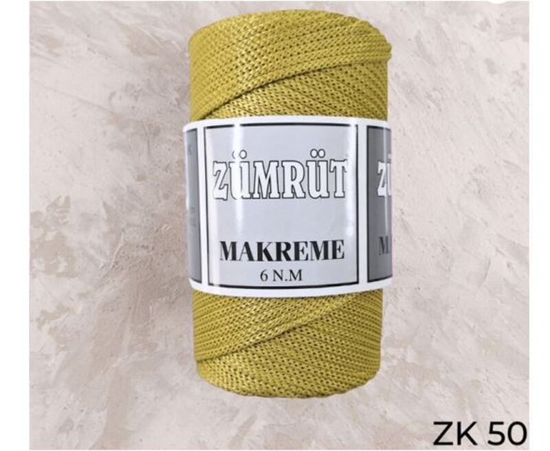 Zumrut Polyester Macrame Thread No. 6 250g, ZK 50