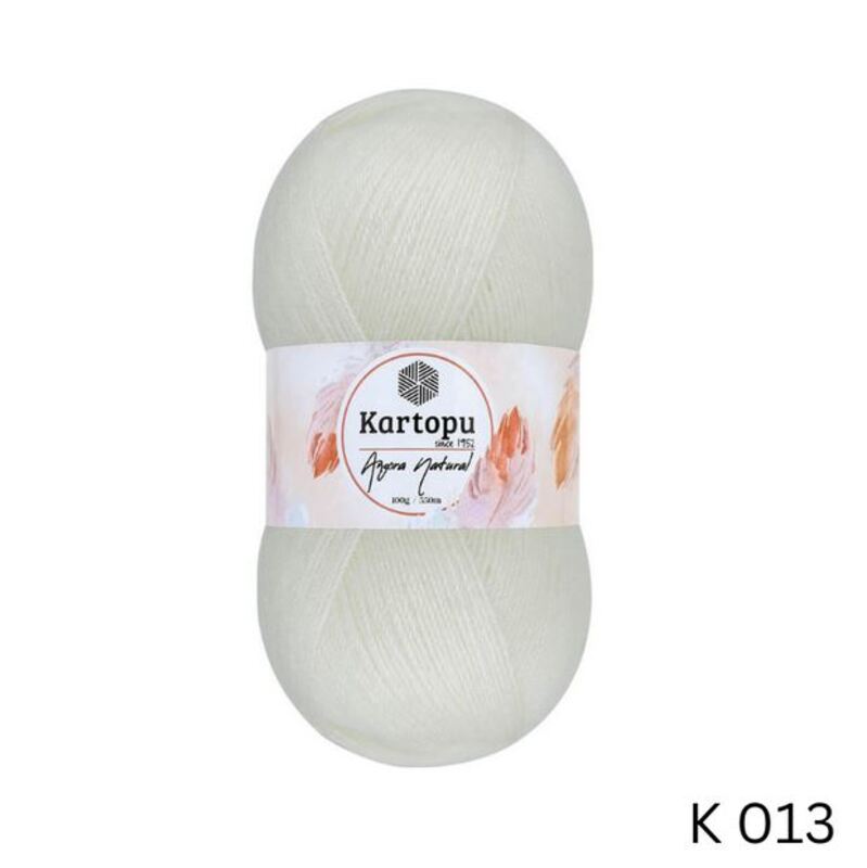 Kartopu Angora Natural Yarn 100g, K013
