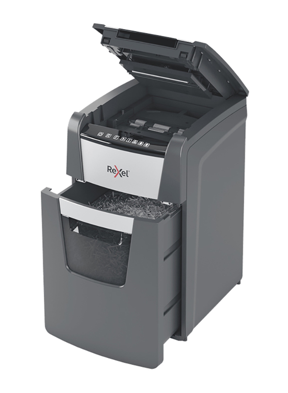 Rexel Optimum Autofeed+ 150M Automatic Micro Cut Paper Shredder Machine, Black