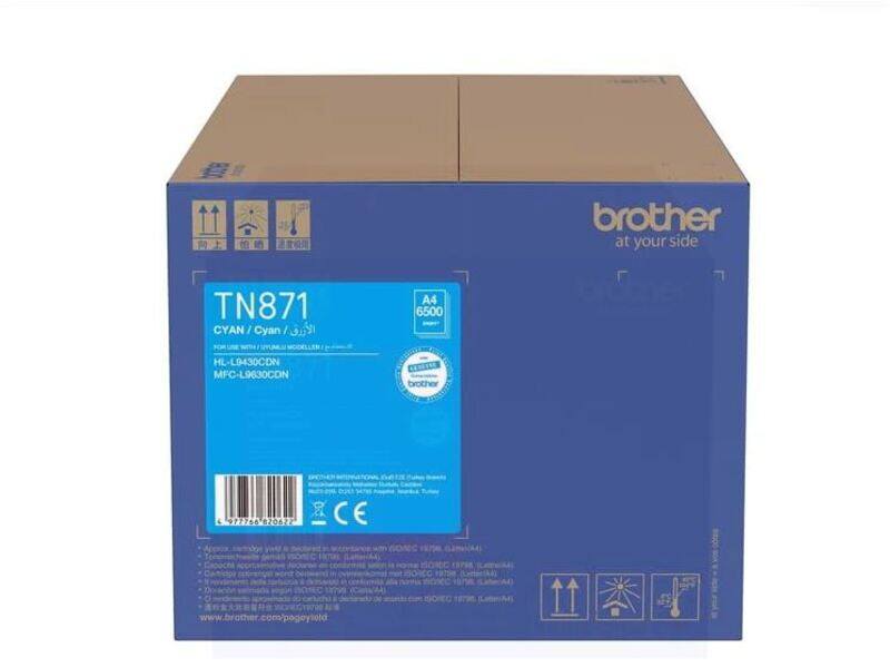 

Brother TN-871 Cyan Toner Cartridge for MFC-L9630CDN and HL-L9430CDN