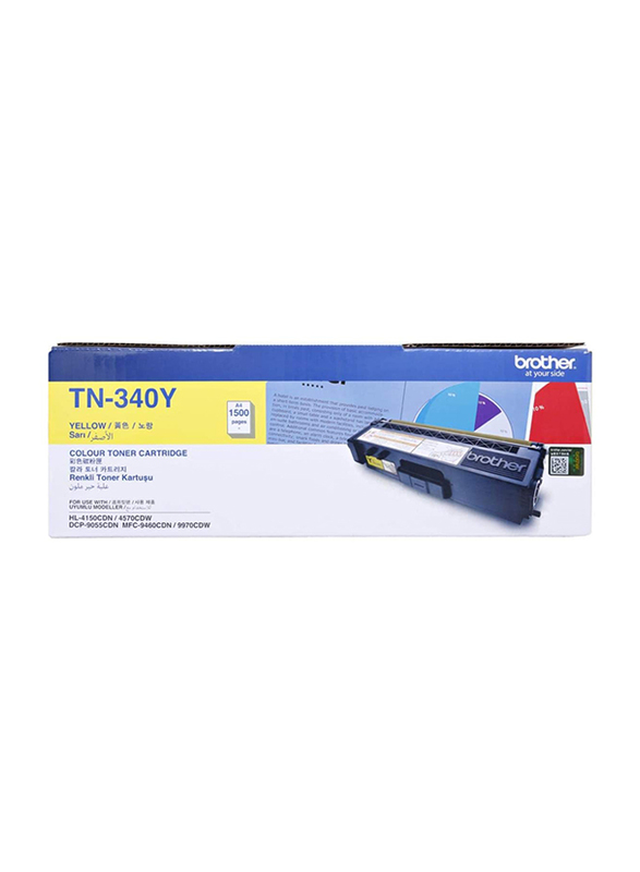 Brother TN-340 Yellow Toner Cartridge