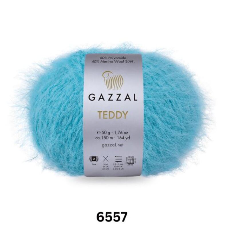 Gazzal Teddy Yarn 50g, G 6557