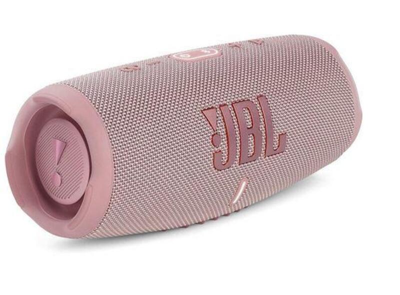 JBL Charge 5 Portable Waterproof Speaker with Powerbank, Pink