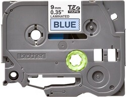Brother TZE-521 9mm Black on Blue Laminated Label Tape