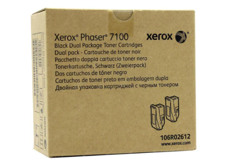 

Xerox 106R02612 Black Toner Cartridge, Dual Pack