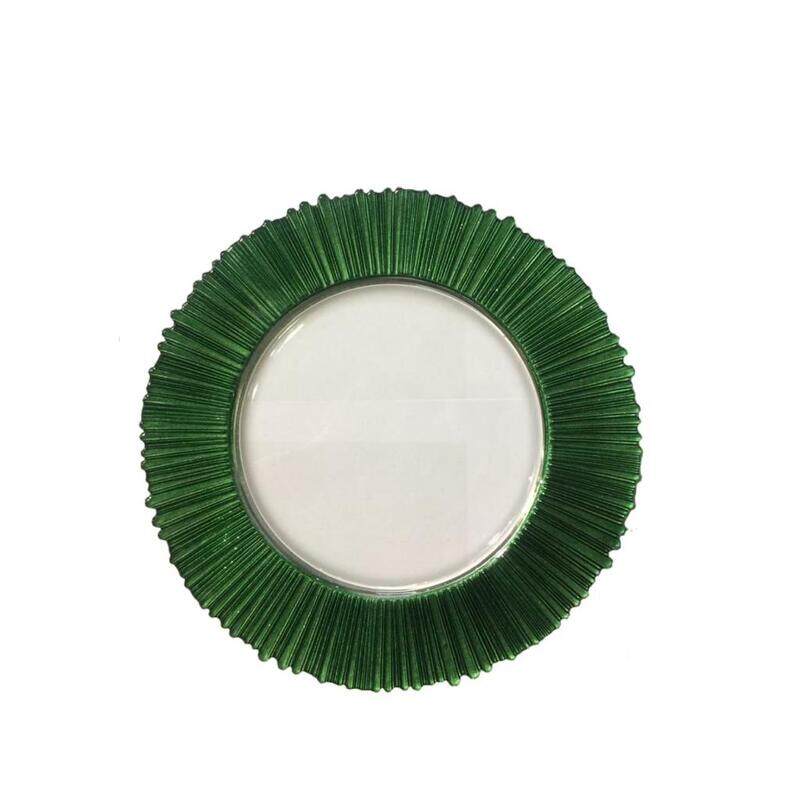 

Ximi Green Glass Charger Plate