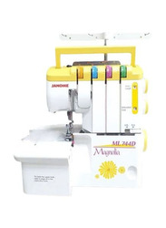 Janome Mylock Magnolia Overlocker Machine, 744D, White/Yellow