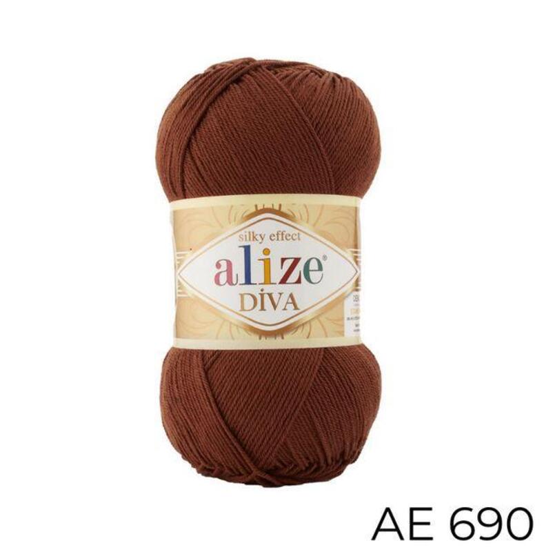 Alize Diva Yarn 100g, AE 690