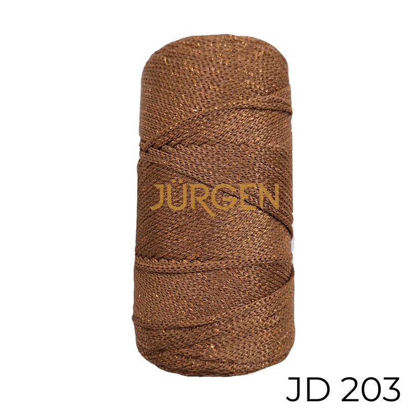 

JURGEN POLYSTER METALLIC MACRAME 4MM 200GMS JD203