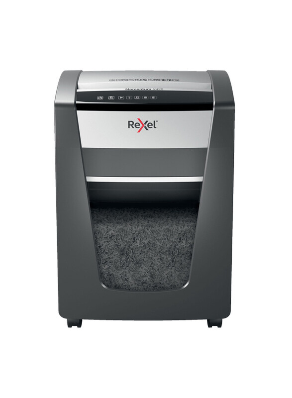 

Rexel Momentum X420 Cross Cut Paper Shredder Machine, Black