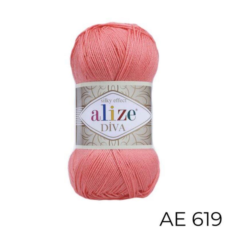 Alize Diva Yarn 100g, AE 619