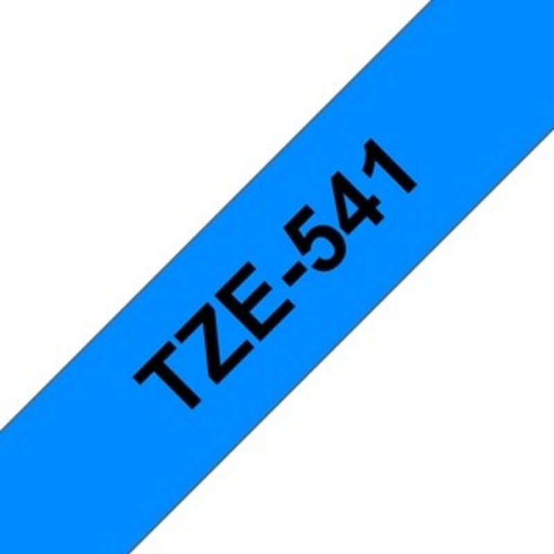 Brother TZe-541 18mm Black on Blue Laminated Tapes