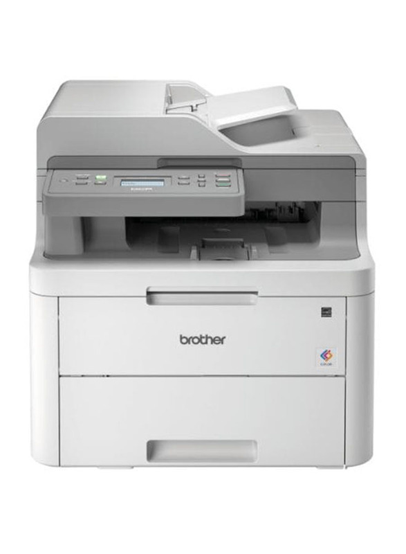 Brother DCP-L3551CDW Colour Laser All-in-One Printer, White