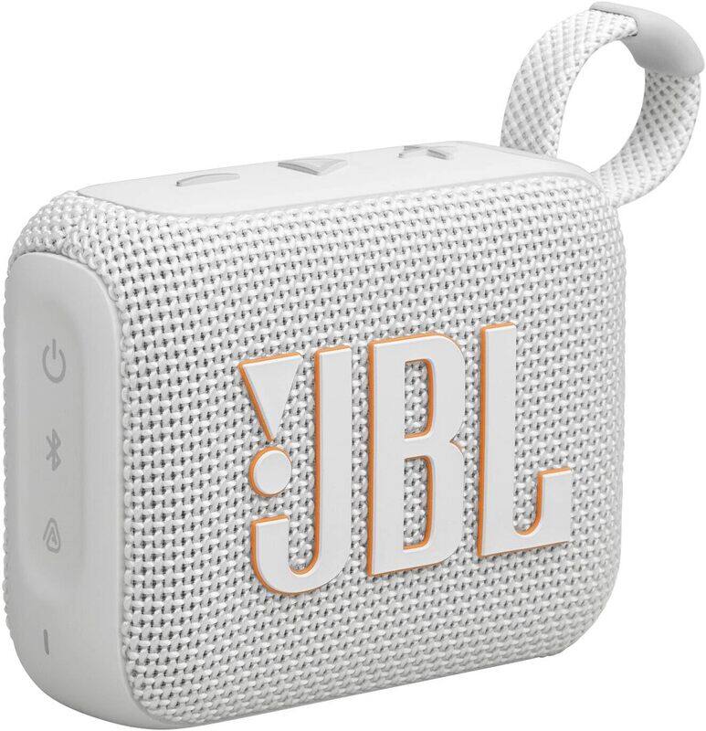 

JBL Go4 Ultra-portable waterproof speaker with AURACAST, Powerful Audio, Dustproof, Wireless Bluetooth Streaming, 7 Hours of Playtime, White