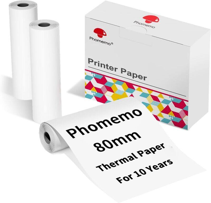 

Brother 80mmx6.5m, White Thermal Paper for Aimo M831, 3 rolls/box