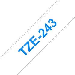 Brother TZE-243 18mm Blue on White Tape