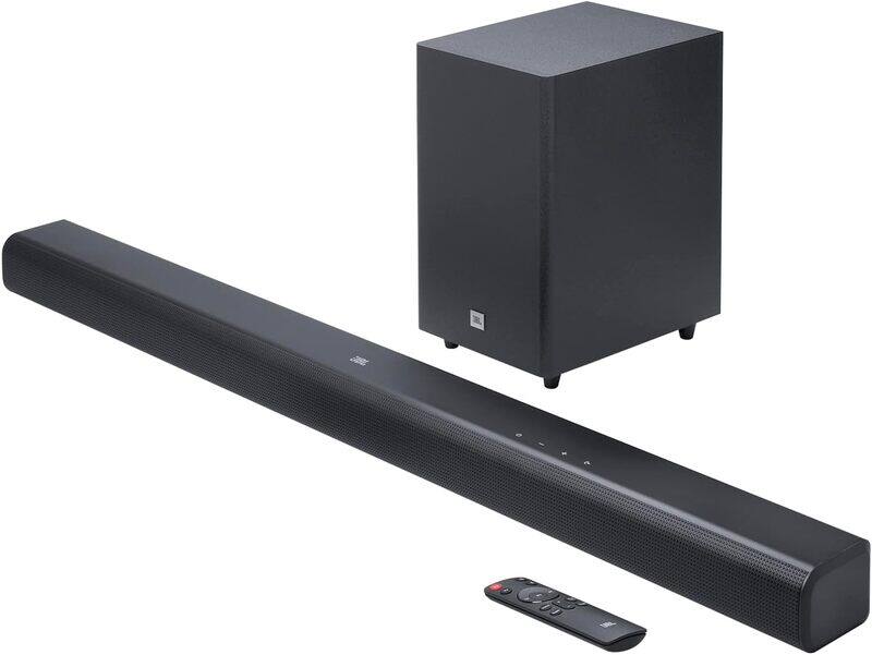 

JBL Cinema SB550-3.1 Channel Soundbar with 250W Dolby Audio, Wireless 5.25” Subwoofer, HDMI ARC, Optical & Bluetooth Streaming, Black