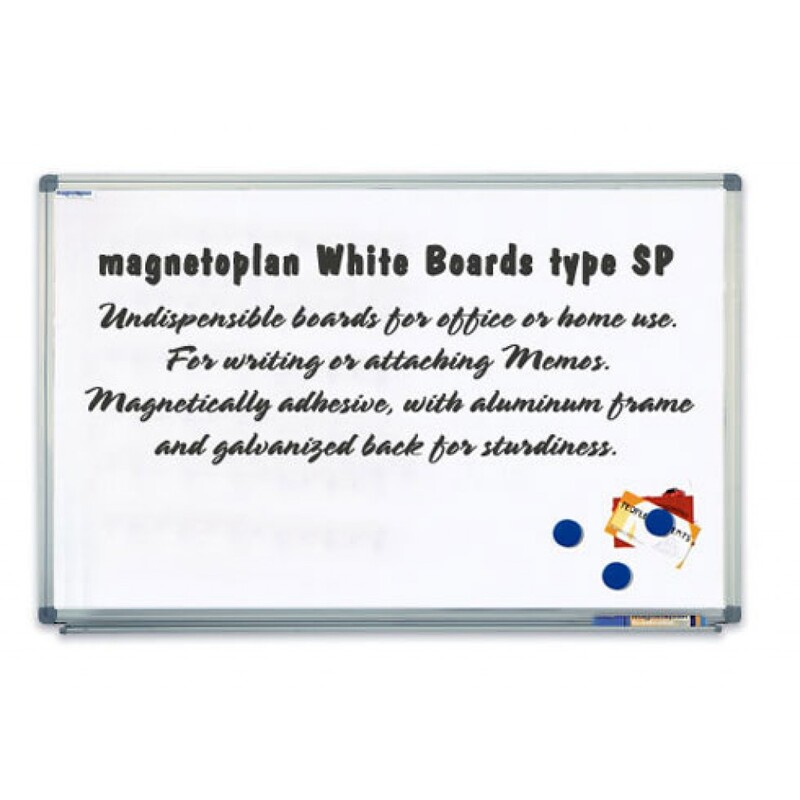Magnetoplan Magnetic White Board, 45cm X 60cm