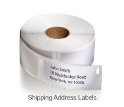 DYMO 11352 Return Address Labels, White Paper, 54 x 25 mm 500 Labels/Roll